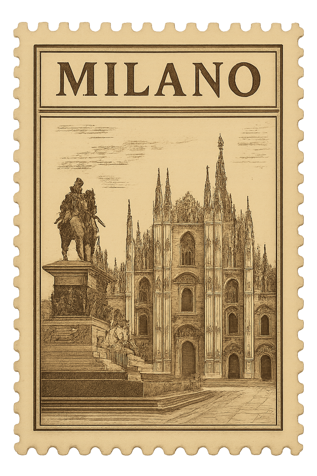 Briefmarke Milano